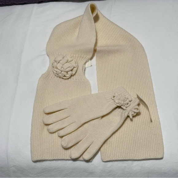 Ann Taylor Vintage Scarf🧣and Gloves - Picture 1 of 9